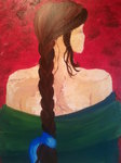 Pudeur, Acrylique 50*60cm( Dispo &agrave; la vente)