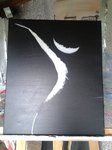 F&eacute;minit&eacute;, Ombres et Lumi&eacute;res . Acrylique ,60*50cm( Dispo &agrave; la vente)