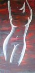 Esquisse f&eacute;minine, 100*50 cm( Dispo &agrave; la vente)