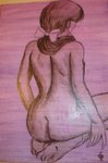 Huile et acrylique 40*50 cm (non dispo &agrave; la vente)